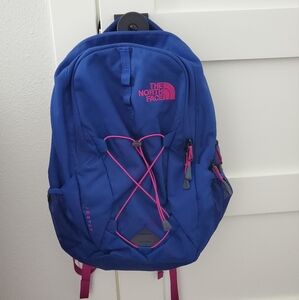 The North Face "Jester" Navy and Magenta Backpack
